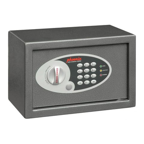 Phoenix Compact Safe Home or Office Electronic Lock 10L Capacity 6kg W310xD200xH200mm Ref SS0801E