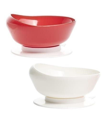 Shine Large Scoop Bowl - Red/White