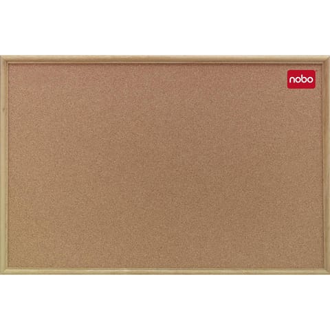 Nobo Classic Office Noticeboard Cork with Natural Oak Finish W1800xH1200mm Ref 37639005