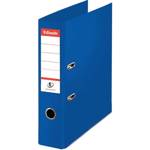 Esselte FSC No. 1 Power Mini Lever Arch File PP Slotted 50mm Spine A4 Blue Ref 811450 [Pack 10]