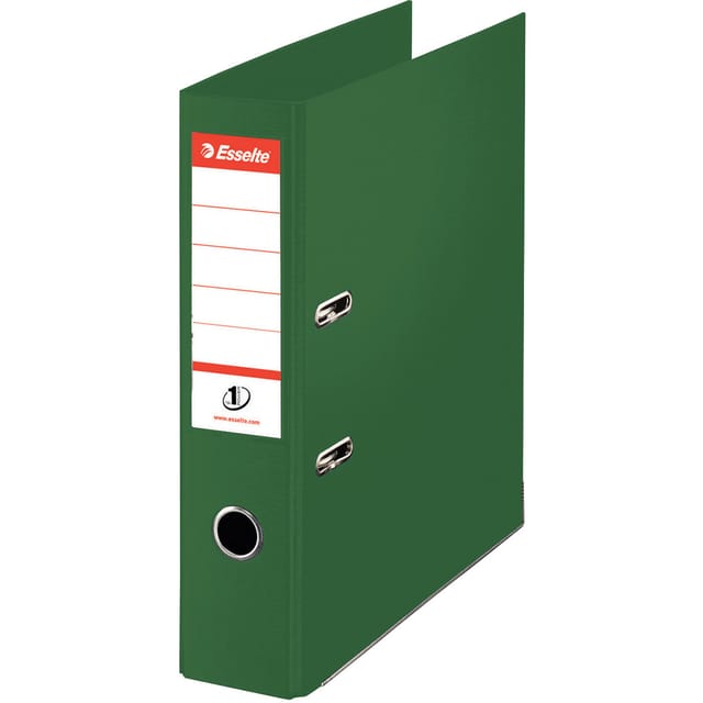 Esselte FSC No. 1 Power Mini Lever Arch File PP Slotted 50mm Spine A4 Green Ref 811460 [Pack 10]