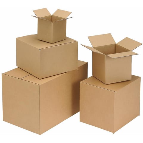 Packing Carton Single Wall Strong Flat Packed 330x254x178mm Brown [Pack 25]