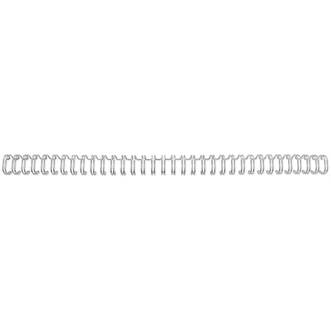 GBC Binding Wire Elements 34 Loop for 70 Sheets 8mm A4 Silver Ref RG810597 [Pack 100]