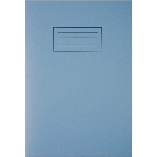 Silvine Exercise Book Ruled and Margin 80 Pages 75gsm A4 Blue Ref EX108 [Pack 10]