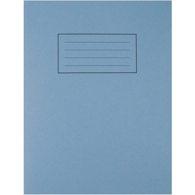 Silvine Exercise Book Ruled and Margin 80 Pages 75gsm 229x178mm Blue Ref EX104 [Pack 10]