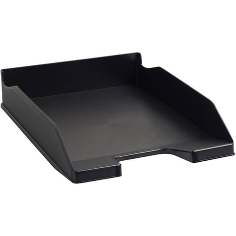 Exacompta Forever Letter Tray Recycled Plastic W255xD346xH65mm Black Ref 113014D