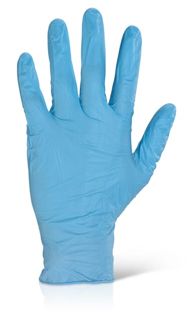 Beeswift Blue Nitrile Powder Free Disposable Gloves - XL