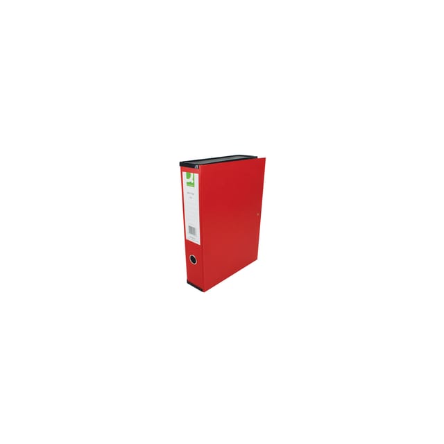 Box File Foolscap 75mm Spine Red 5 Pack Q-Connect