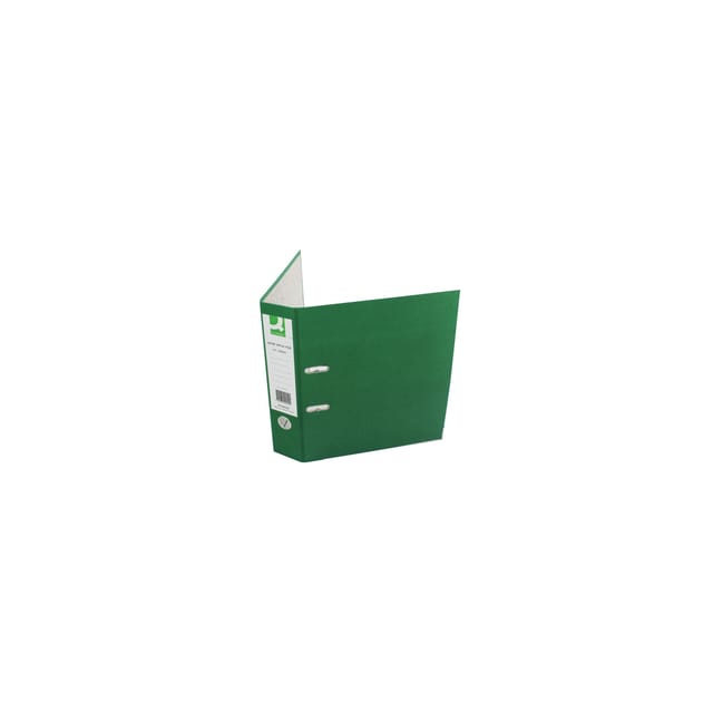 Q-Connect Lever Arch File A4 Paper-Backed Green 10 Pack