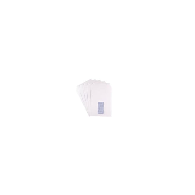 Q Connect Envelopes C5 Window 90gsm White Self-Seal Pack of 500 KF3406