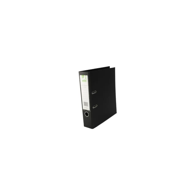 A4 Black Polypropylene Lever Arch File Q-Connect Pack 10