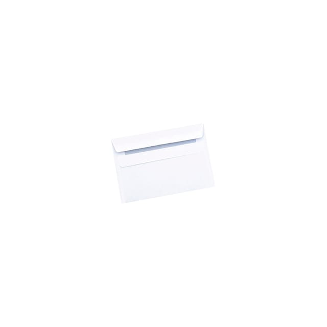 Q-Connect C6 Wallet Envelopes 90g Press Seal White Pack 1000 KF3472