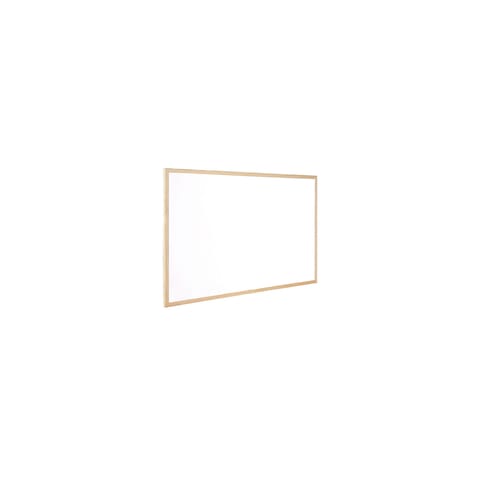 Q-Connect Whiteboard Wooden Frame 900x600mm – White Surface, Wall-Mountable Non-Magnetic (KF03571)