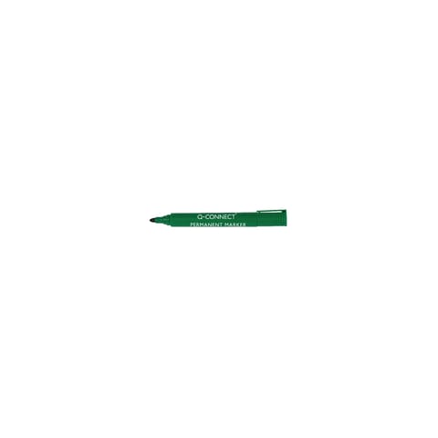 Permanent Marker Green Bullet Q-Connect Pack of 10
