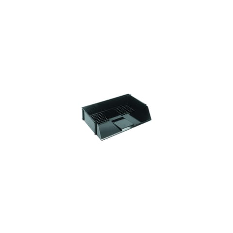 Q Connect Wide Entry Letter Tray Black 