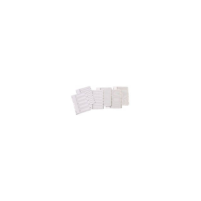 Index A4 Multi-Punched 1-5 Reinforced White Board Clear Tabbed Subject Dividers Q-Connect KF01527