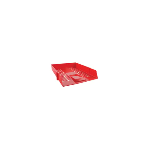 Q-Connect Letter Tray Plastic Red KF10055