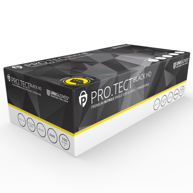 Unigloves PRO.TECT Black HD - Per case
