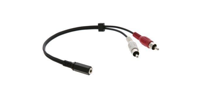 Kramer 3.5mm to 2 RCA Breakout Cable Female