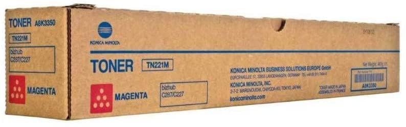 Konica Minolta TN221M Toner Cartridge Magenta for BH C227/C287