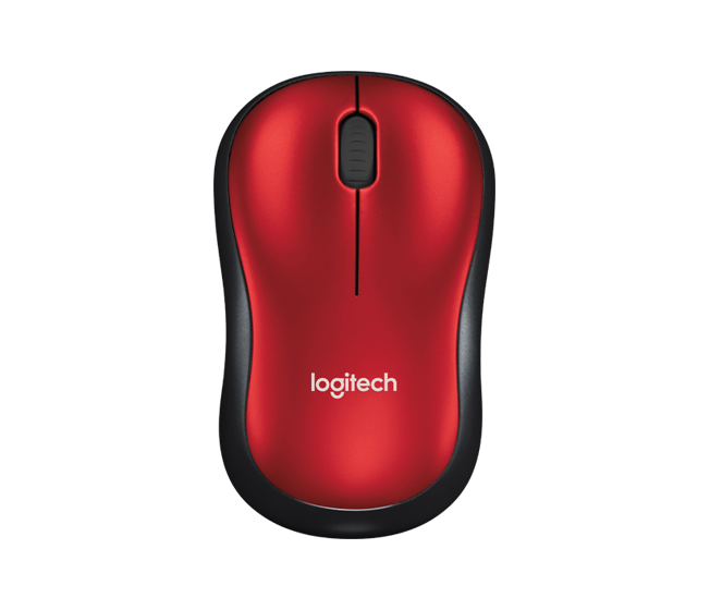 LOGITECH  Wireless Mouse M185 - Red - AP