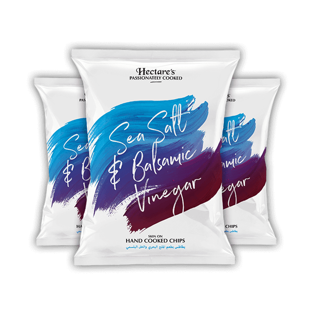 Hectares Chips Sea Salt & Balsamic Vinegar 150gx12