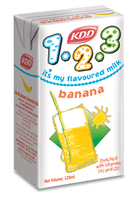 1.2.3  Banana Milk (Kids) 125 ML