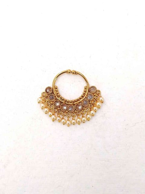 Traditional Nose Ring in Gold Finish - CNB2257