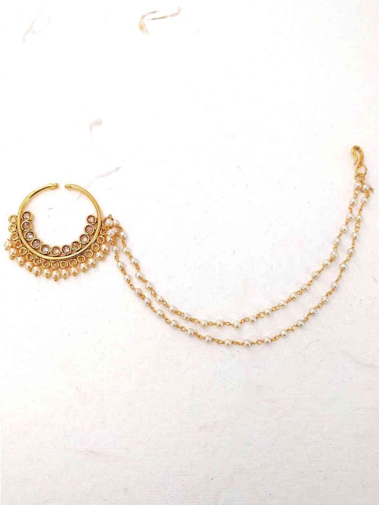 Traditional Nose Ring in Gold Finish - CNB2263