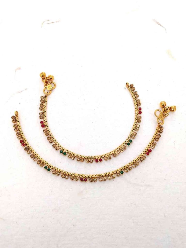 Traditional Payal With Cz Stone - CNB1297