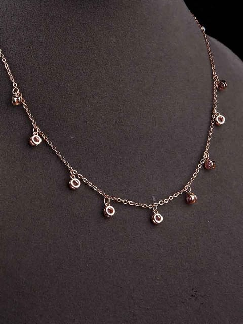 Western Necklace in Rose Gold color and Rose Gold finish - CNB3957