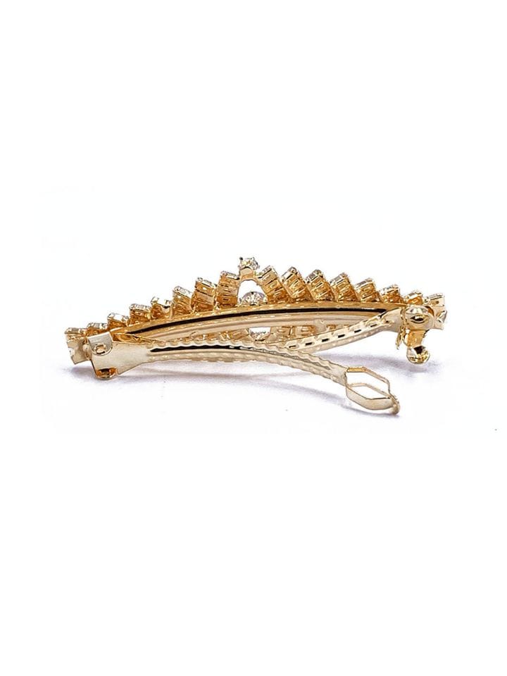 AD / CZ Hair Clips in Gold finish - CNB5062