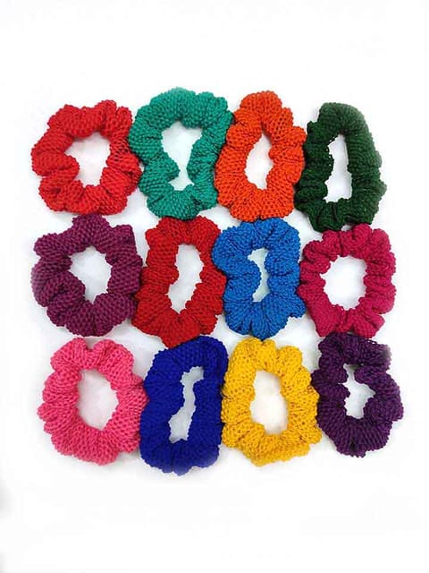 Plain Net Rubber Bands in Assorted color - CNB5389