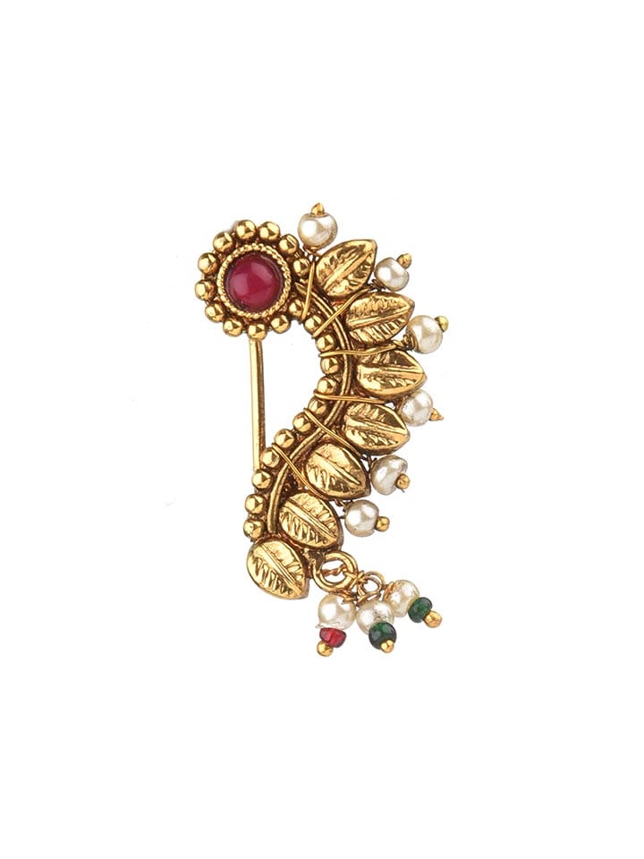Antique Nose Ring in Gold finish - CNB6385