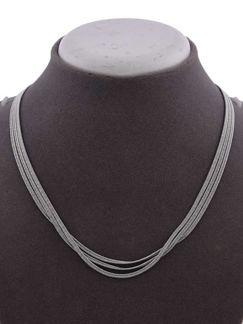 Western Necklace in Silver color and Rhodium finish - CNB15273