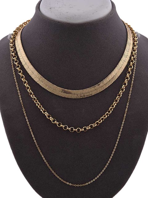 Western Necklace in Gold color and Gold finish - CNB15117