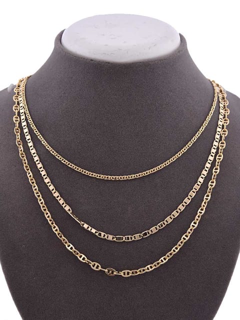 Western Necklace in Gold color and Gold finish - CNB15152