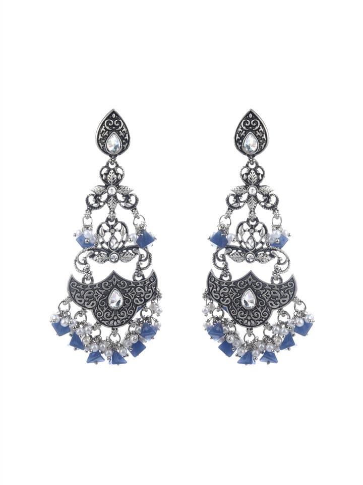 Antique Earrings in Oxidised Silver finish - CNB9645
