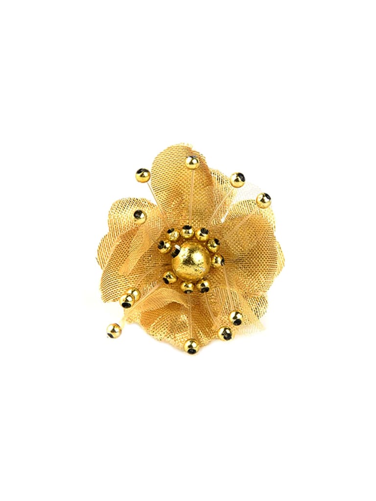 Floral / Flower U Pin in Gold finish - CNB10129