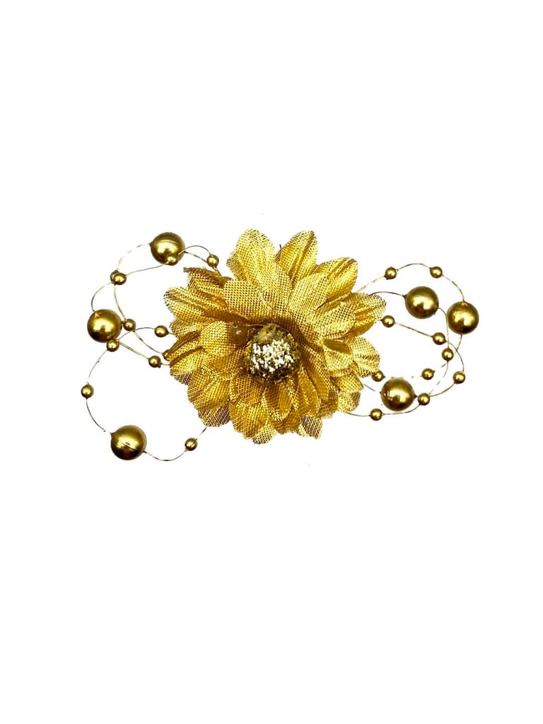 Floral / Flower U Pin in Gold finish - CNB10149
