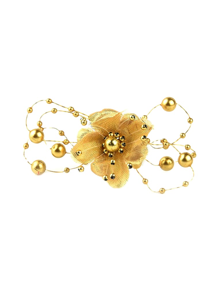 Floral / Flower U Pin in Gold finish - CNB10153