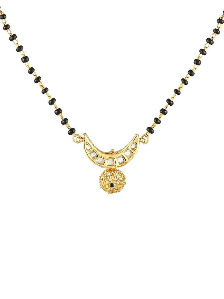 Traditional Single Line Mangalsutra in Gold finish - S20315