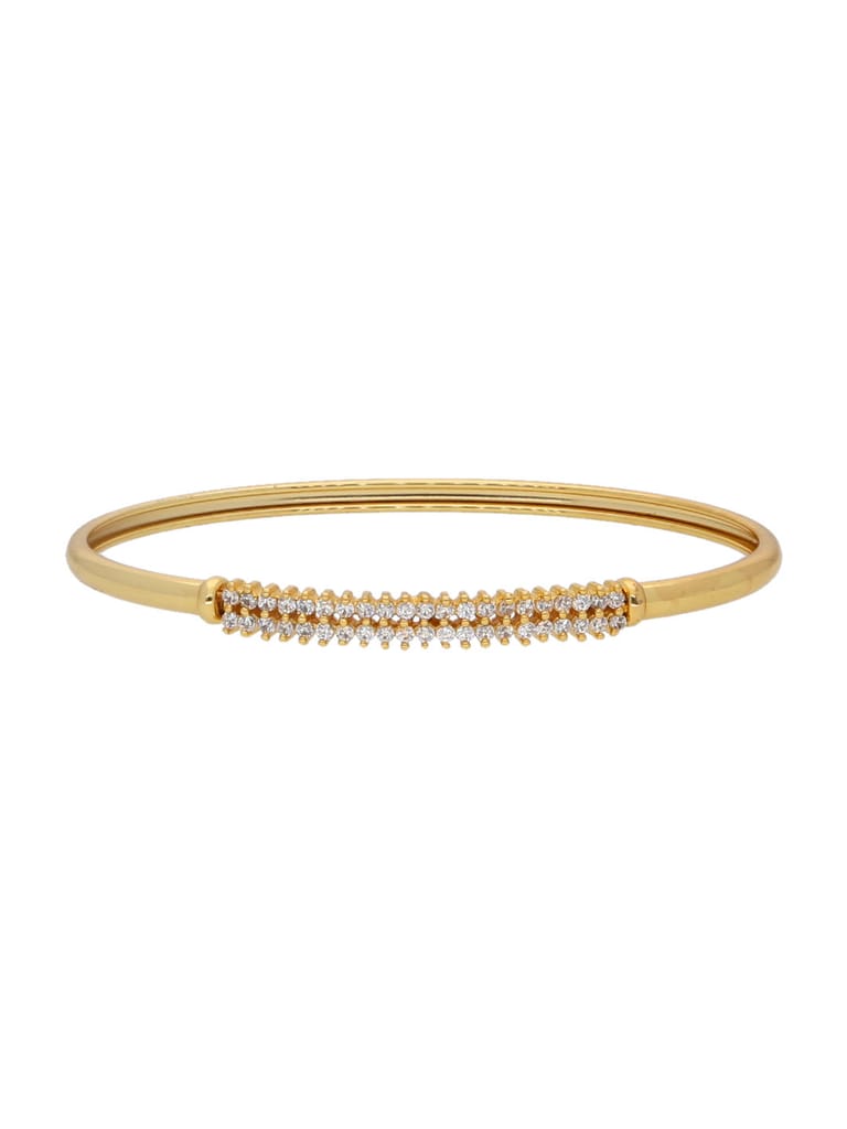 Trendy AD / CZ Bracelet in Gold Finish - CNB2018