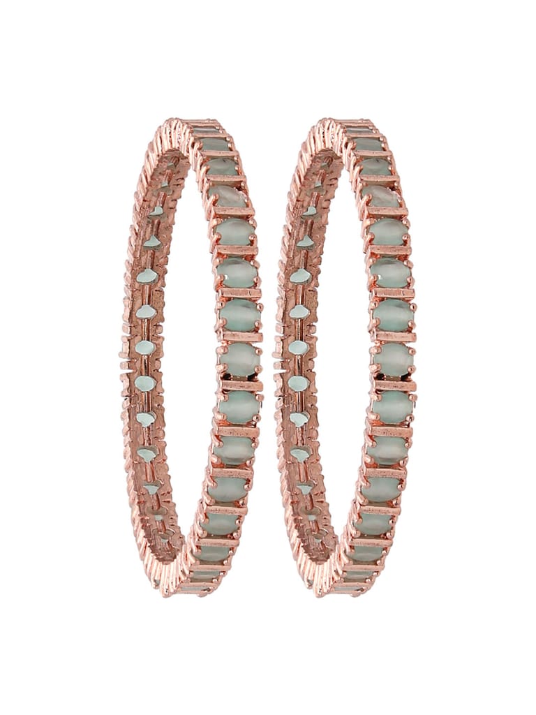AD / CZ Bangles in Rose Gold finish - CNB4504