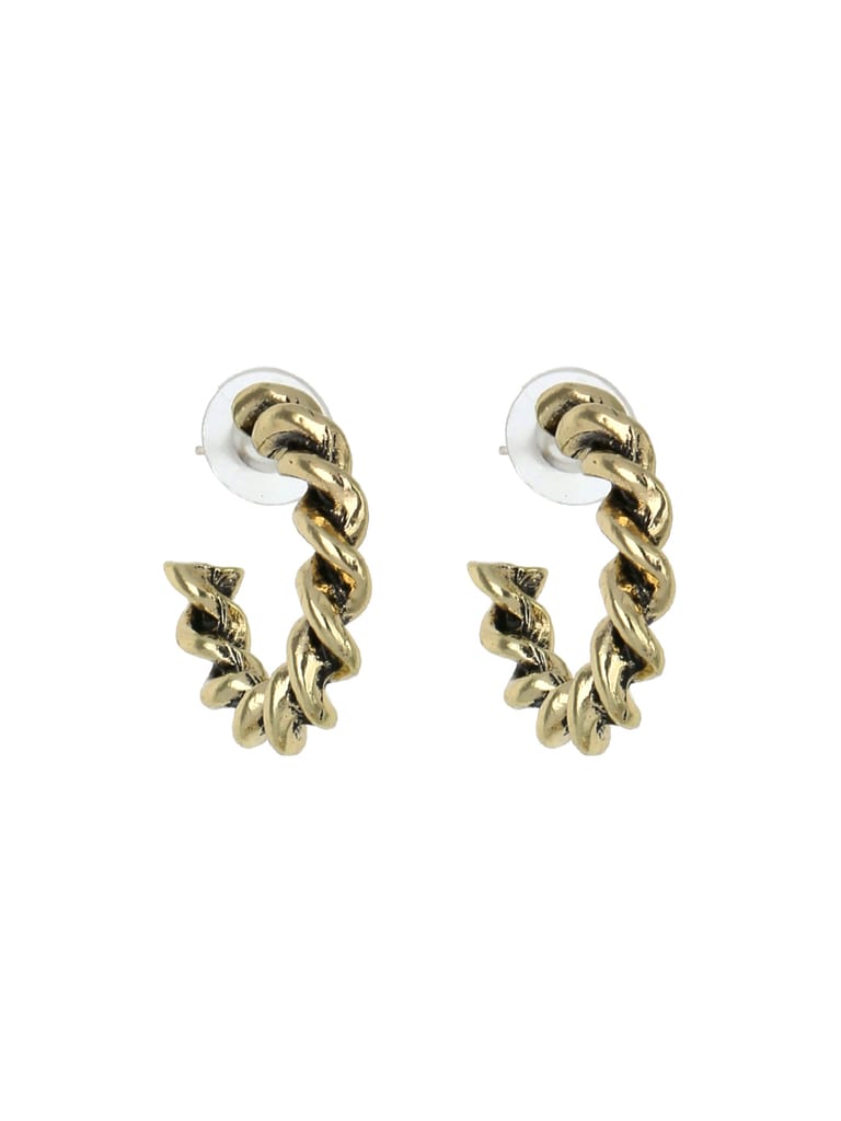 Western Bali type Earrings in Gold finish - CNB4791