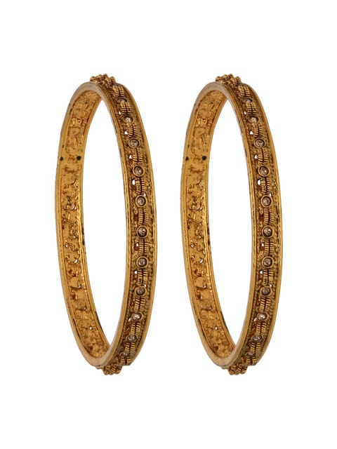 Traditional Bangles in Gold finish - S31014