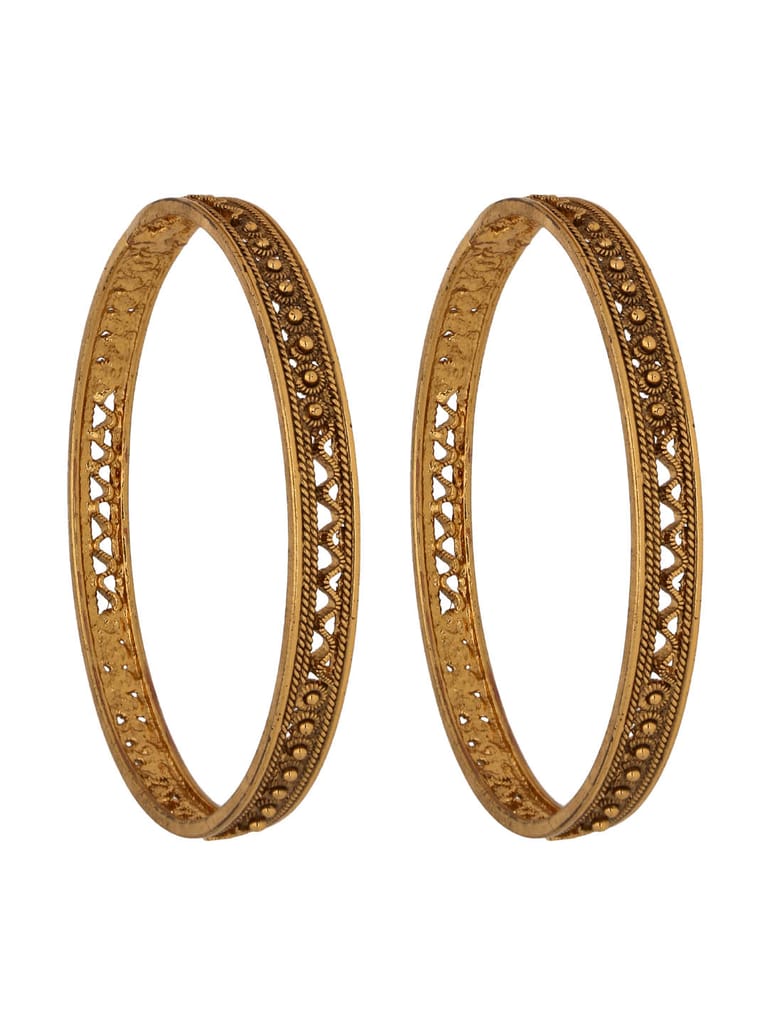 Traditional Bangles in Gold finish - S31027