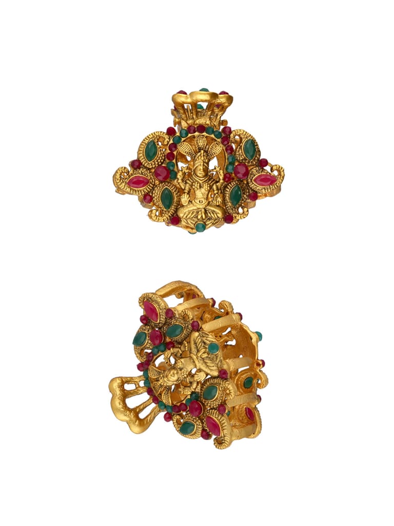 Temple Butterfly Clip in Ruby & Green color - BAL1085