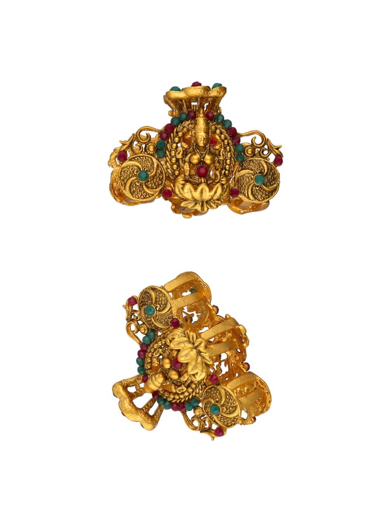 Temple Butterfly Clip in Ruby & Green color - BAL1087