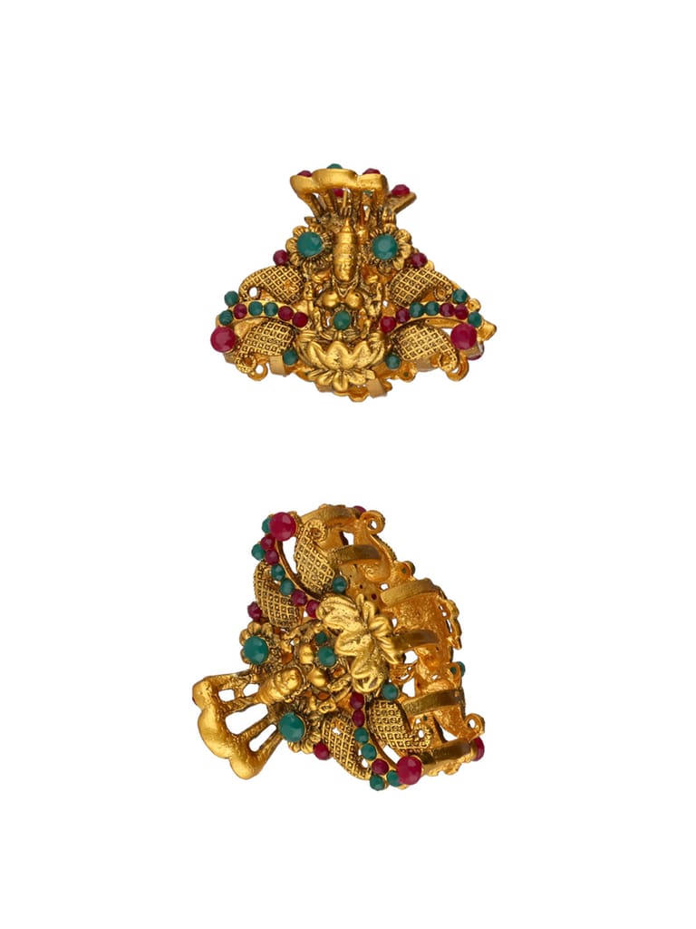 Temple Butterfly Clip in Ruby & Green color - BAL1089